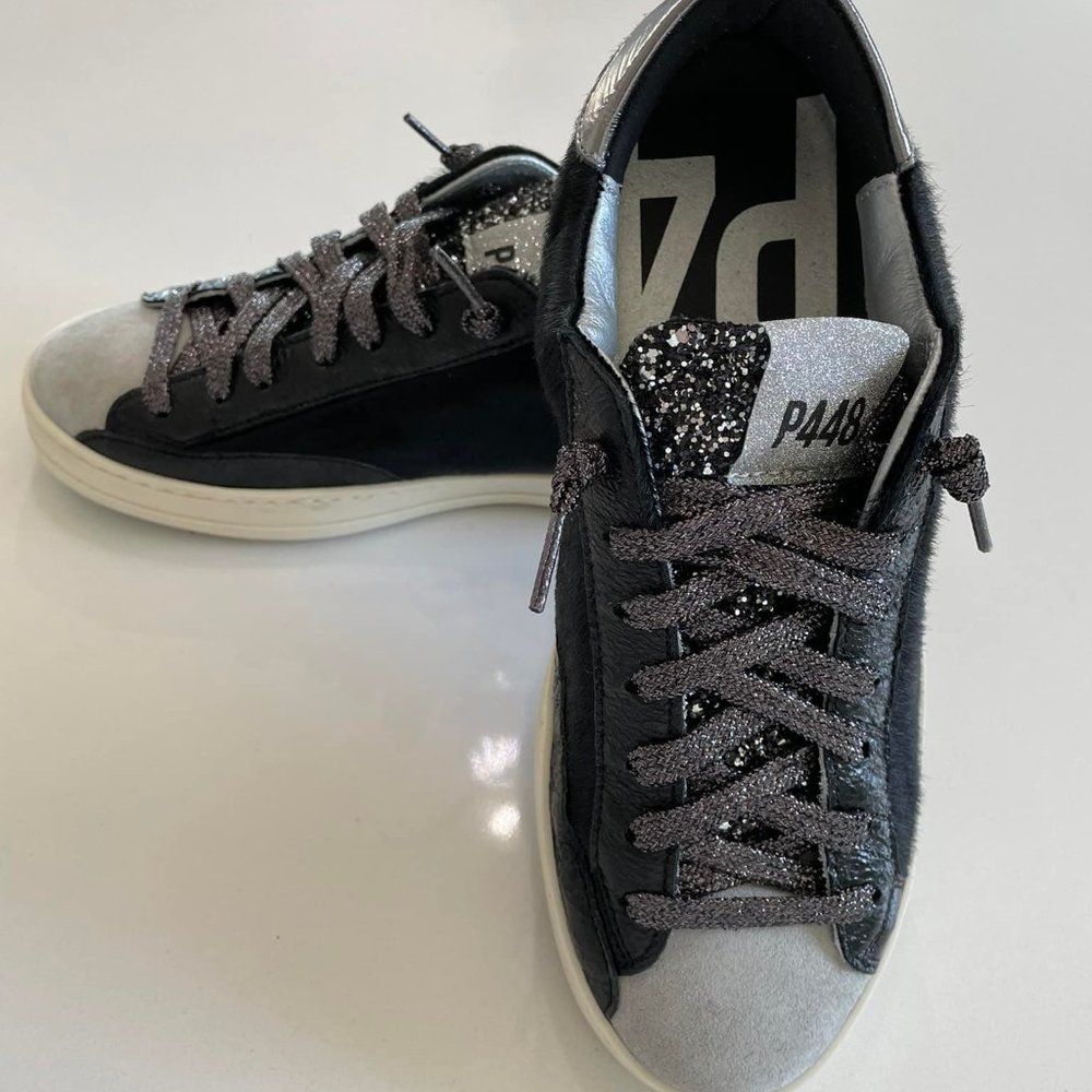 P448 Womens John Cow/Glitter Sneaker Size 37